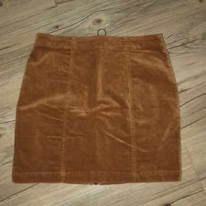 High waisted mini skirt